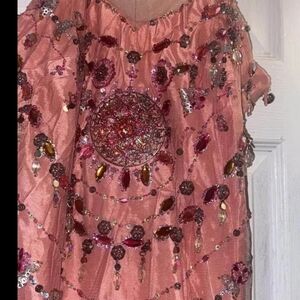 Marni Pink Dress with Gold Accents